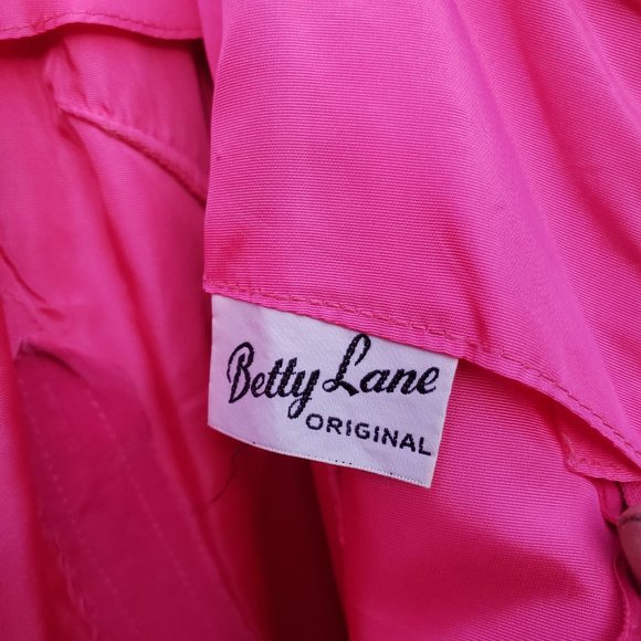 Vintage Betty Lane XSmall Dress Pink Velvet Scoop Neck Cocktail Sheath - Picture 6 of 6